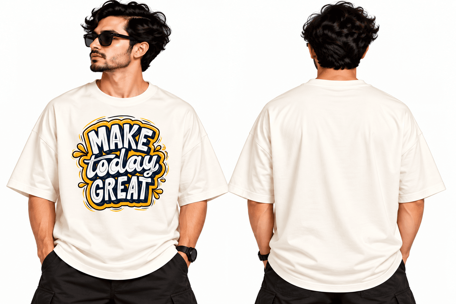 Make today great oversize tshirt - Image 1