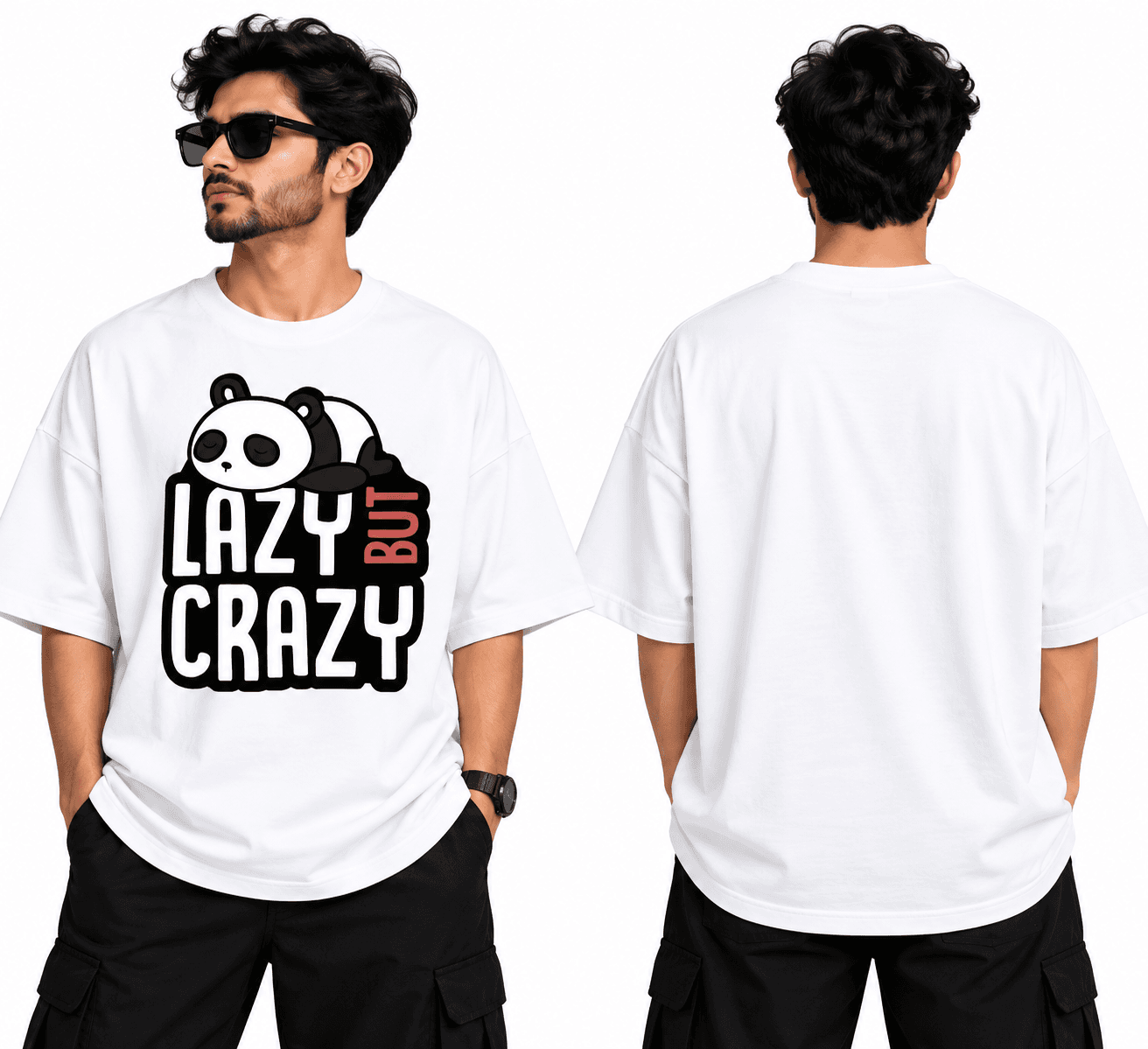 Lazy But Crazy Oversize Tshirt - Image 1