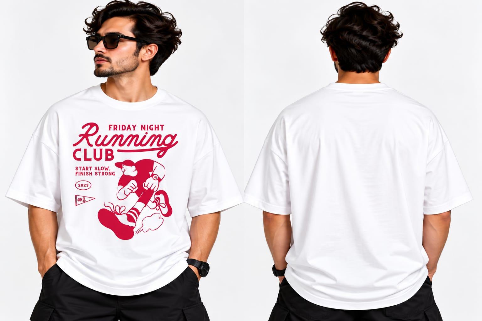 Running Club Oversize Tshirt - Image 1