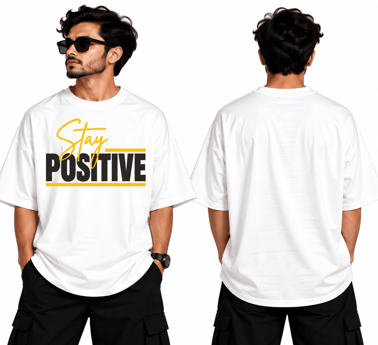 Stay Positive Oversize Tshirt - Image 1